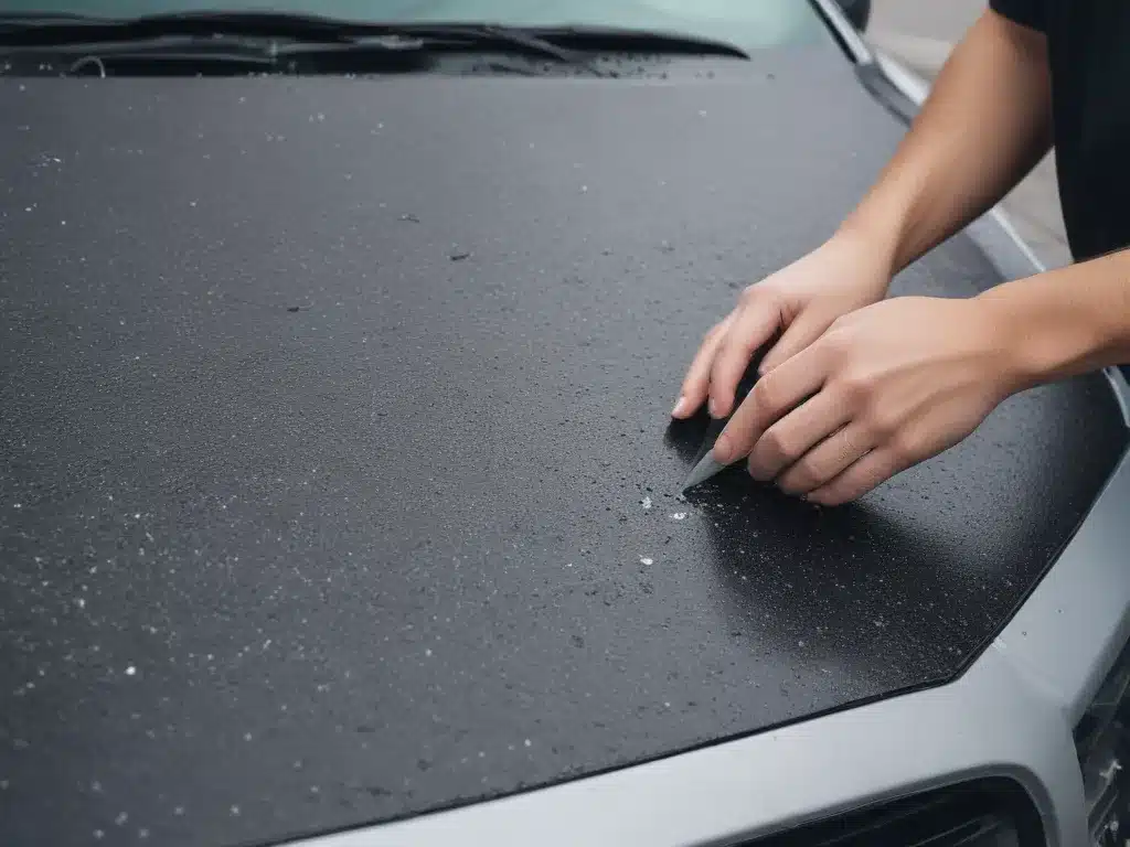 Touch Up Stone Chips on Your Hood